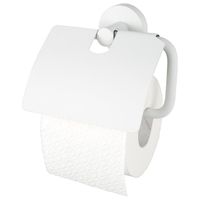 Haceka Kosmos Toiletrolhouder - met klep - mat wit 1208459 - thumbnail