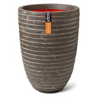 Capi Bloempot Nature Row Elegant Laag 36x47 Cm Olijfgroen