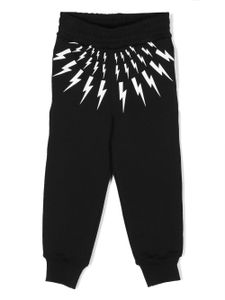 Neil Barrett Kids pantalon de jogging à logo imprimé - Noir