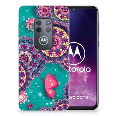 Motorola One Zoom Hoesje maken Cirkels en Vlinders Motorola One Zoom Hoesje maken Cirkels en Vlinders