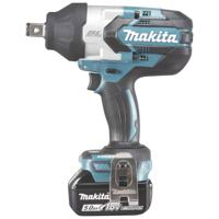 Makita DTW1001RTJ DTW1001RTJ Accu-slagmoersleutel 1050 Nm 18 V Aantal meegeleverde accus: 2 5 Ah Incl. 2 accus, Incl. lader, Incl. koffer - thumbnail