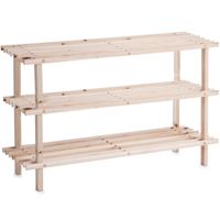 Houten schoenenrek voor 9 paar schoenen 80 cm   -