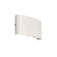 QAZQA - Modern Buiten wandlamp wit incl. LED 6-lichts IP54 - Silly | Buitenverlichting - Aluminium Langwerpig - (niet vervangbare) led LED inbegrepen - Max. 6 x 6 Watt