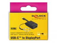 Delock 63940 USB Type-C-adapter naar DisplayPort (DP Alt Mode) 4K 60 Hz - sleutelhanger - thumbnail