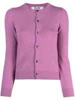 Comme Des Garçons Play cardigan en laine à patch cœur - Violet