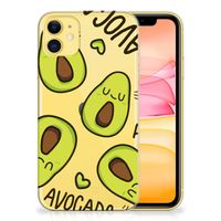 Apple iPhone 11 Telefoonhoesje met Naam Avocado Singing - thumbnail