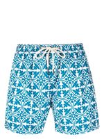 PENINSULA SWIMWEAR short de bain à imprimé géométrique - Bleu