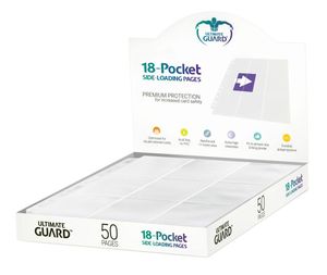 Ultimate Guard 18-Pocket Pages Side-Loading White (50)