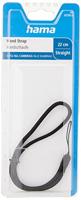 Hama Camera polsband (lengte 22 cm, verstelbaar, ideaal ook voor grote handen, nylon) universele draaglus zwart