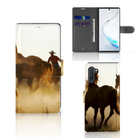 Samsung Galaxy Note 10 Telefoonhoesje met Pasjes Design Cowboy - thumbnail