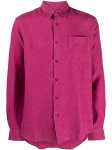 Vilebrequin chemise Caroubis en lin à manches longues - Rose