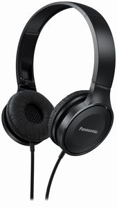 Panasonic RP-HF100ME On Ear koptelefoon Kabel Zwart Vouwbaar, Headset