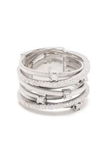 Marco Bicego bague en or rose 18ct pavée diamants - Argent