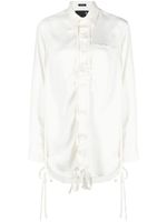 R13 chemise froncée à manches longues - Blanc