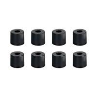 Adam Hall Hardware 4913 M8 AH - set van 8 rubberen voetjes 38 x 33 mm zwart in zak