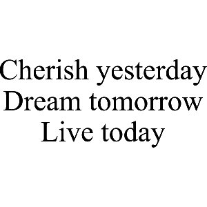 Cherish Yesterday - Muursticker