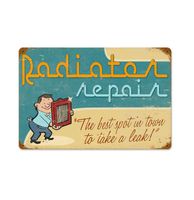 Radiator Repair Metal Sign - thumbnail