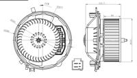 Interieurventilatie NRF, Spanning (Volt)12V, u.a. für VW, Skoda, Audi, Seat, Cupra