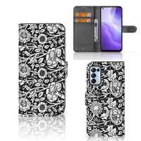 OPPO Find X3 Lite Hoesje Black Flowers