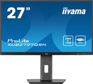 Iiyama ProLite XUB2797QSN-B1 LED-monitor Energielabel F (A - G) 68.6 cm (27 inch) 2560 x 1440 Pixel 16:9 1 ms HDMI, DisplayPort, Hoofdtelefoon (3.5 mm