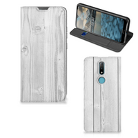 Nokia 2.4 Book Wallet Case White Wood - thumbnail