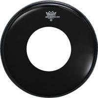 Remo ES-1018-CH Ebony Ambassador 18 inch bassdrumvel met gat - thumbnail