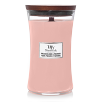 WoodWick pressed blooms & patchouli large candle - thumbnail