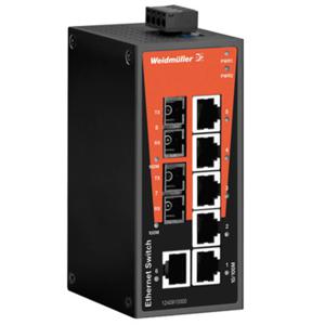 Weidmüller IE-SW-BL08-6TX-2SC Unmanaged L2 Fast Ethernet (10/100) Zwart, Oranje