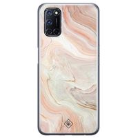 Oppo A52 siliconen hoesje - Marmer waves