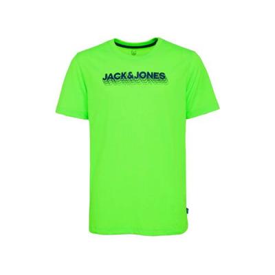 JACK & JONES JUNIOR T-shirt Dennis met logo groen