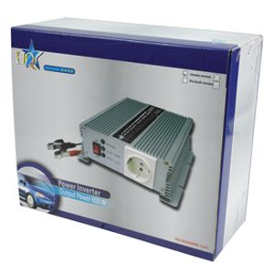 HQ 12V-230V 600W netvoeding & inverter Auto Zilver