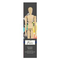 Houten anatomie model tekenpop/mannequin man 30 cm   - - thumbnail