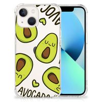 iPhone 13 Stevig Bumper Hoesje Avocado Singing - thumbnail