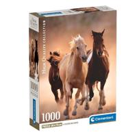 Clementoni High Quality Collection Puzzel Paarden 1000 Stukjes - thumbnail