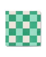 HEMA Servetten 33x33 Papier Ruiten - 20 Stuks (groen) - thumbnail