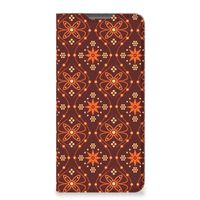 Motorola Moto G52 | Moto G82 Hoesje met Magneet Batik Brown - thumbnail