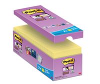 Post-it Super Sticky notes, 90 vel, ft 76 x 76 mm, geel, pak van 14 blokken + 2 gratis - thumbnail