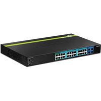 Trendnet TPE-2840WS netwerk-switch Managed Gigabit Ethernet (10/100/1000) Power over Ethernet (PoE) 1U Zwart - thumbnail