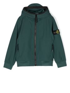 Stone Island Junior veste à patch logo - Vert