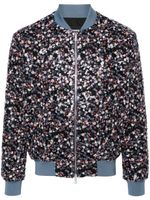 DSQUARED2 veste Blossoms à sequins - Noir