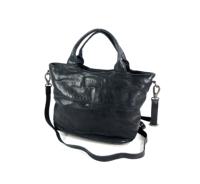 PAINT ROCK dames handtas schoudertas M zwart