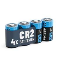 ABSINA 4 x CR2 3 V lithiumbatterijen voor camera's en nog veel meer - CR 2 batterijen lekvrij en duurzaam - CR2 3 V batterij met 800 mAh - CR2 3 V lithiumbatterij, 3 V batterij