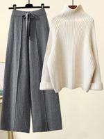 Casual Wool/Knitting Two-Piece Set