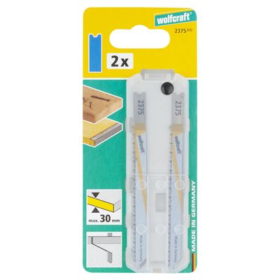 wolfcraft GmbH 2375000 decoupeerzaag-, figuurzaag- & reciprozaagblad Decoupeerzaagblad Bimetaal 2 stuk(s)