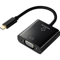 Renkforce RF-4679564 USB-C / VGA Adapter [1x USB-C stekker - 1x VGA-bus] Zwart 10.00 cm