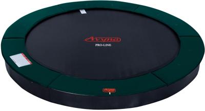 Avyna PRO-LINE FlatLevel 305 cm trampoline set 10 (Kleur rand: groen) Avyna PRO-LINE FlatLevel 305 cm trampoline set 10 (Kleur rand: groen)