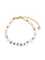 Sporty & Rich bracelet Sporty à perles - Blanc - thumbnail