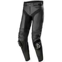 ALPINESTARS Missile V3 Pants, Leder motorbroek heren, Zwart-Zwart