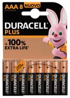 Duracell Alkaline Plus Batterij AAA 8 Pack - thumbnail