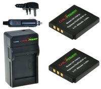 2 x NP-50 accu's voor Fujifilm - Charger Kit + car-charger - UK version - thumbnail